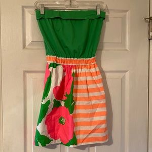 Small Lilly Pulitzer Floral Bandeau Dress